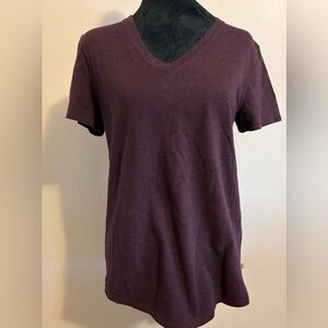 Carhartt Dark Purple V-Neck T-Shirt